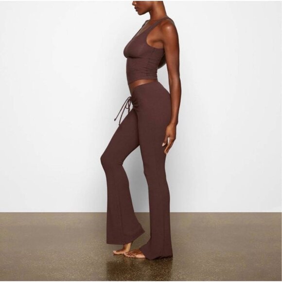 SKIMS Soft Lounge Ruched Pants Cocoa Womens 4X - Picture 7 of 12